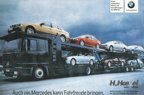 BMW потроллила Mercedes-Benz в день дальнобойщика
