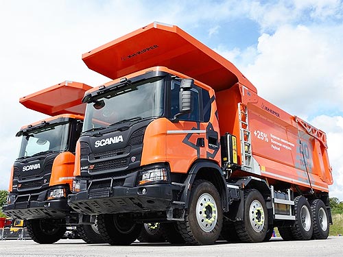 Scania представила 50-тонный самосвал для горно-добывающей отрасли