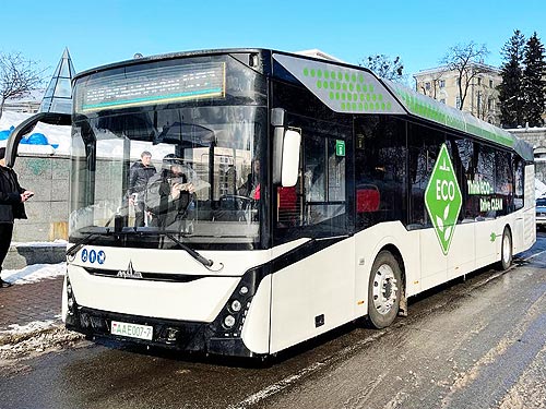 Минский автозавод презентовал в Киеве электробус МАЗ-303Е