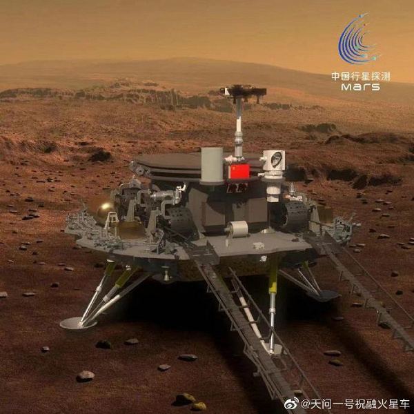 Так китайский марсоход оказался на Красной планете. Опубликовано видео симуляции полета и приземления ровера Zhurong