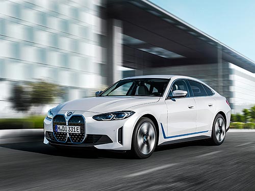Новый электромобиль BMW i4 будет разгоняться до 100 км/ч за 3,9 с и иметь запас хода более 500 км - BMW