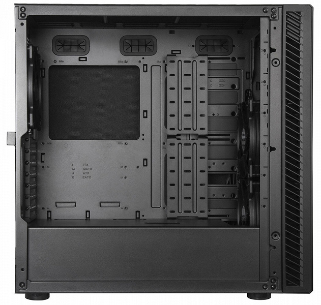 В компьютерном корпусе SilverStone Seta Q1 можно установить до семи 140-миллиметровых вентиляторов