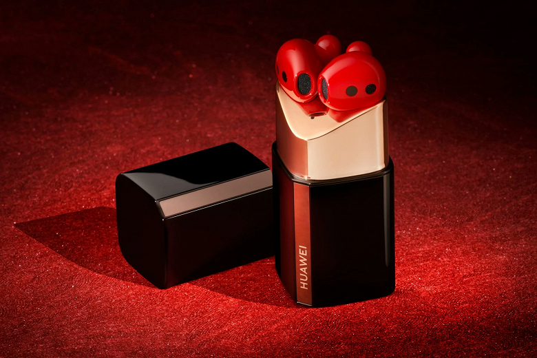 Huawei представила фэшн-наушники с активным шумоподавлением — FreeBuds Lipstick стилизованы под губную помаду