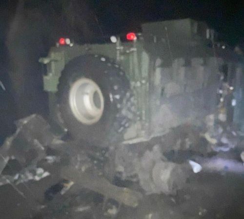 Український MRAP «Варта» витримав вибух та зберіг екіпаж