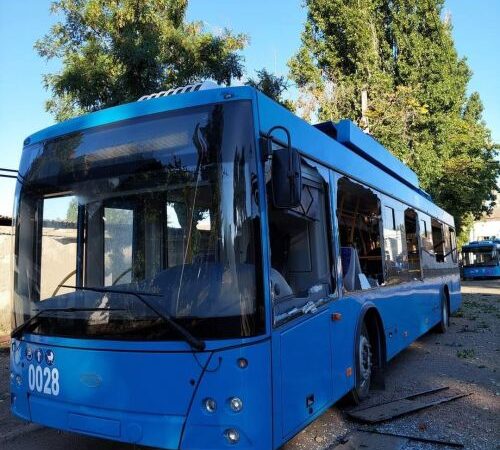 Внаслідок обстрілу Миколаєва було пошкоджено депо та 18 тролейбусів