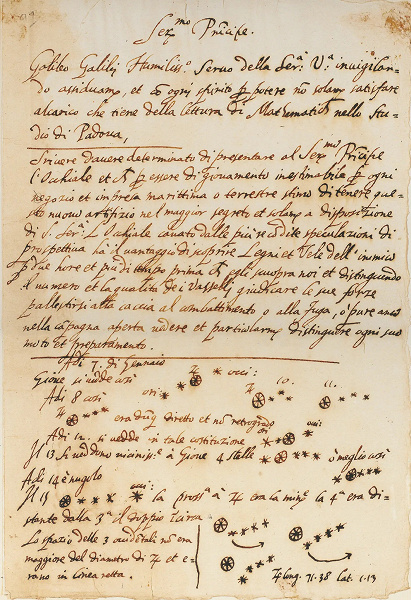 Историки доказали, что ценнейшая рукопись Галилео Галилея об открытии спутников Юпитера — подделка