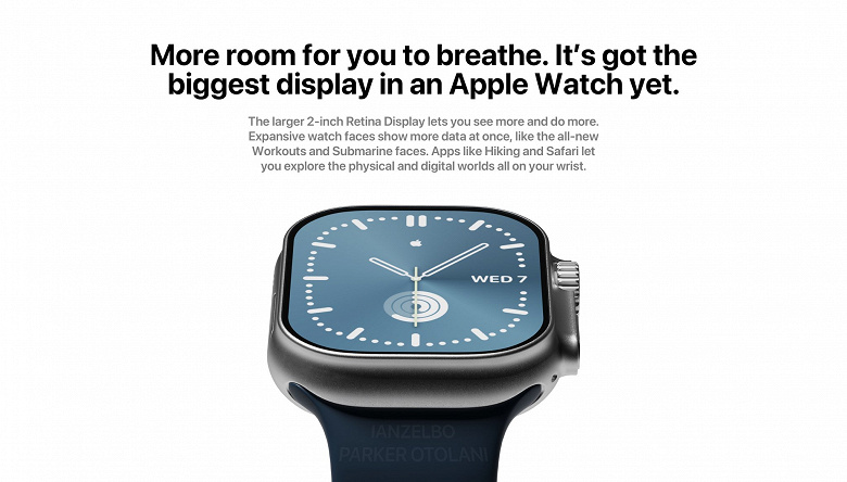 Защищённые Apple Watch Pro на первых качественных рендерах. Дизайнер создал их на основе документов CAD