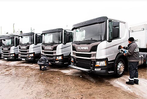 Scania поставила 8 автовозів для української логістичної компанії - Scania