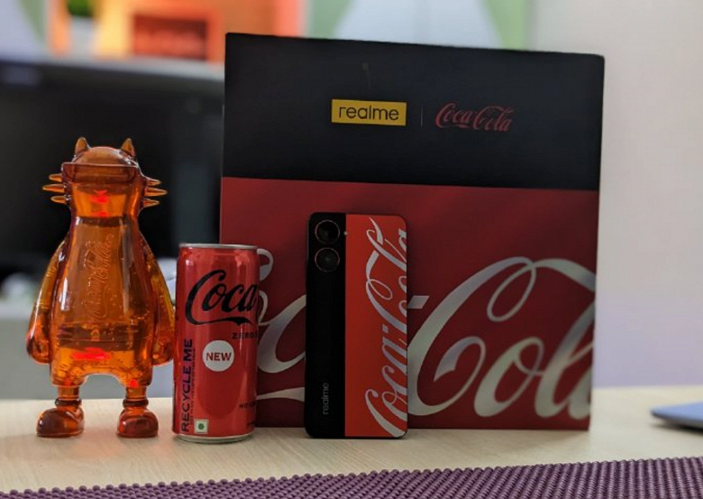 Фирменный телефон Coca-Cola, созданный Realme, показали в большом видеоролике. Он получит уникальный дизайн и контент