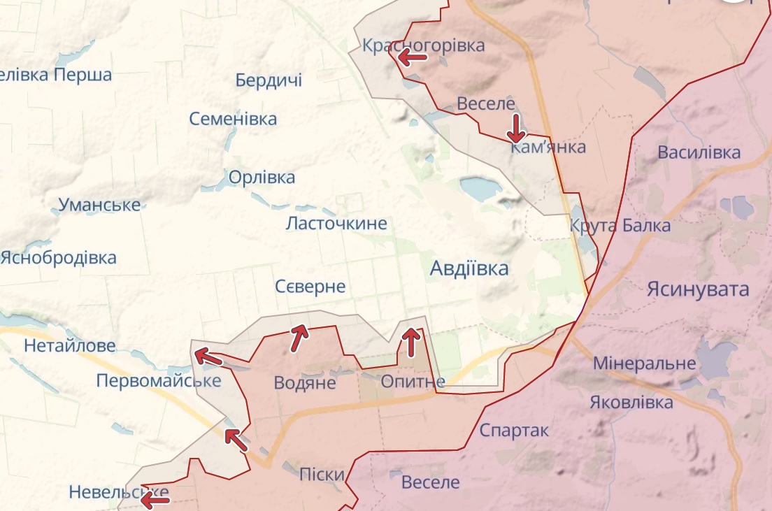 Генштаб: Идут бои за Бахмут, россияне атакуют Марьинку и Авдеевку – карта