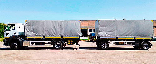 В Україні виготовили бортовий автопоїзд на базі FORD Trucks