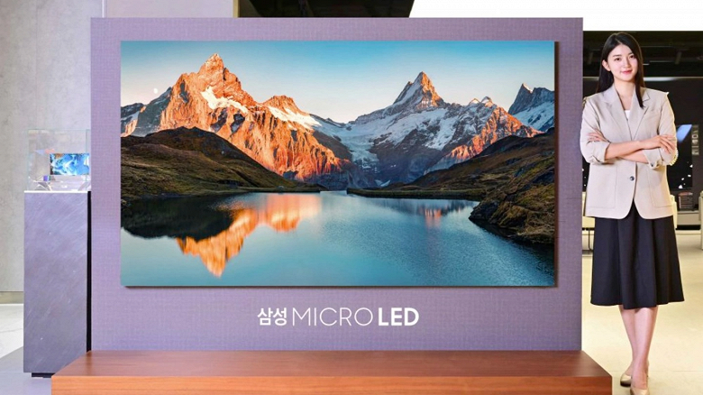 Samsung выпустила очень дорогой телевизор. Модель с экраном MicroLED стоит более 100 000 долларов в Южной Корее