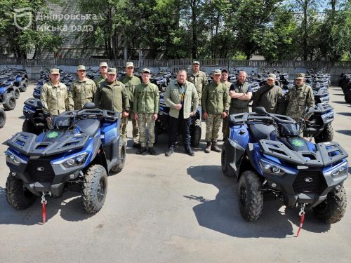 Дніпро передав ще 85 квадроциклів на Харківський напрямок та на схід