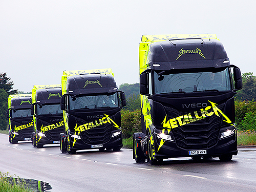 Вантажівки IVECO приєднаються до Європейського етапу світового туру Metallica M72 - IVECO