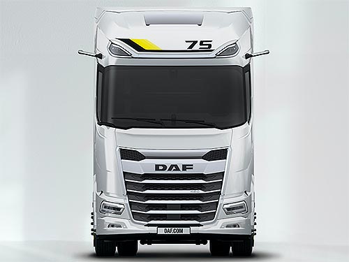 DAF представляє спеціальну версію DAF XG+ на честь 75-річчя виробництва вантажівок