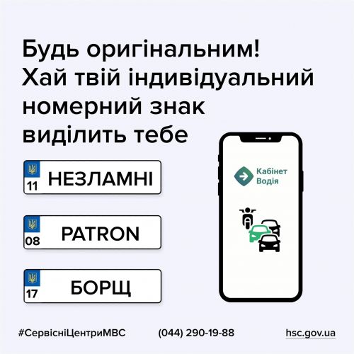 Які типи номерних знаків існують в Україні та як їх вибрати? - номер